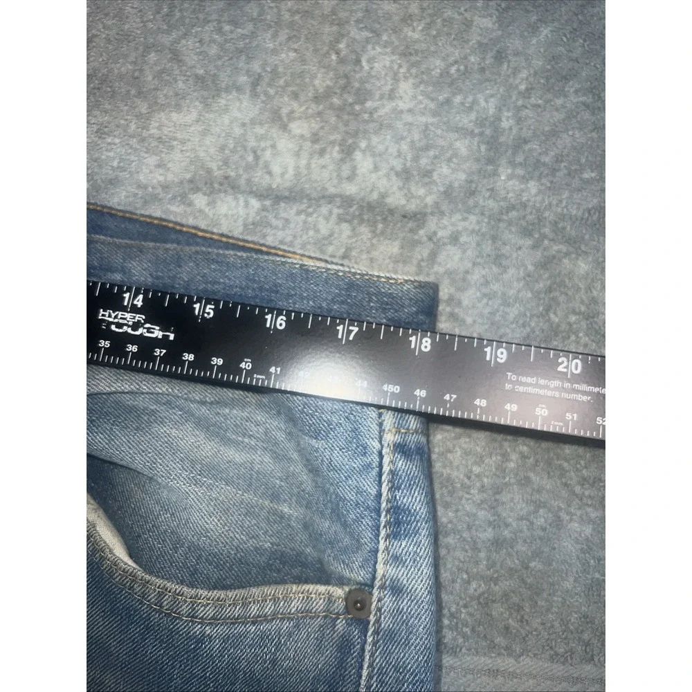 Polo Ralph Lauren Jeans Y2K Men 36X32 Wide Leg Baggy Stratford Wash Distressed